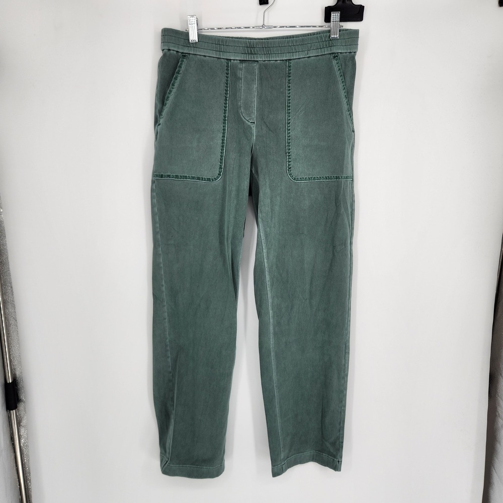 J. Jill Pure Jill Watercress Green Pull On Patch Pocket Pants S 324691 NEW